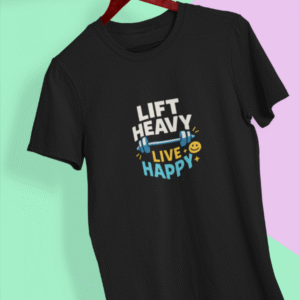 Lift Heavy, Live Happy - Unisex Classic Crew T-Shirt