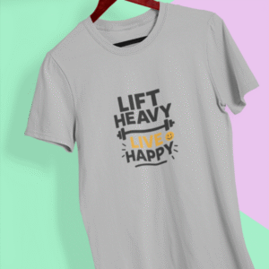 Lift Heavy, Live Happy - Unisex Classic Crew T-Shirt